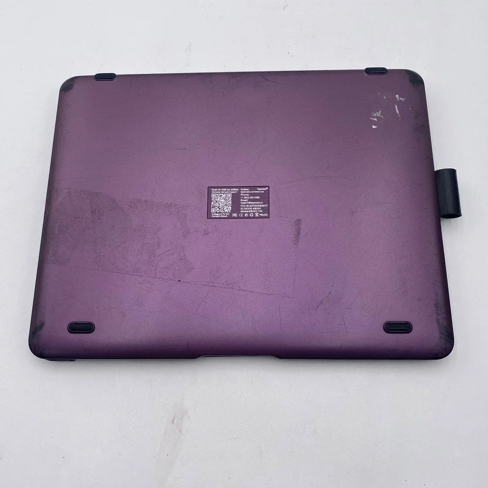 Typecase KB201-110 Keyboard Case iPad Purple 360 Rotating‎ Trackpad Bluetooth